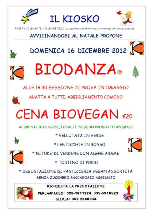 immagine:  Biodanza e cena Biovegan